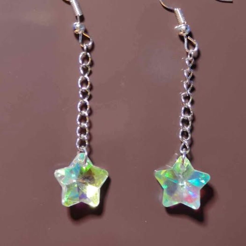 Aurora Star Dangle Earrings